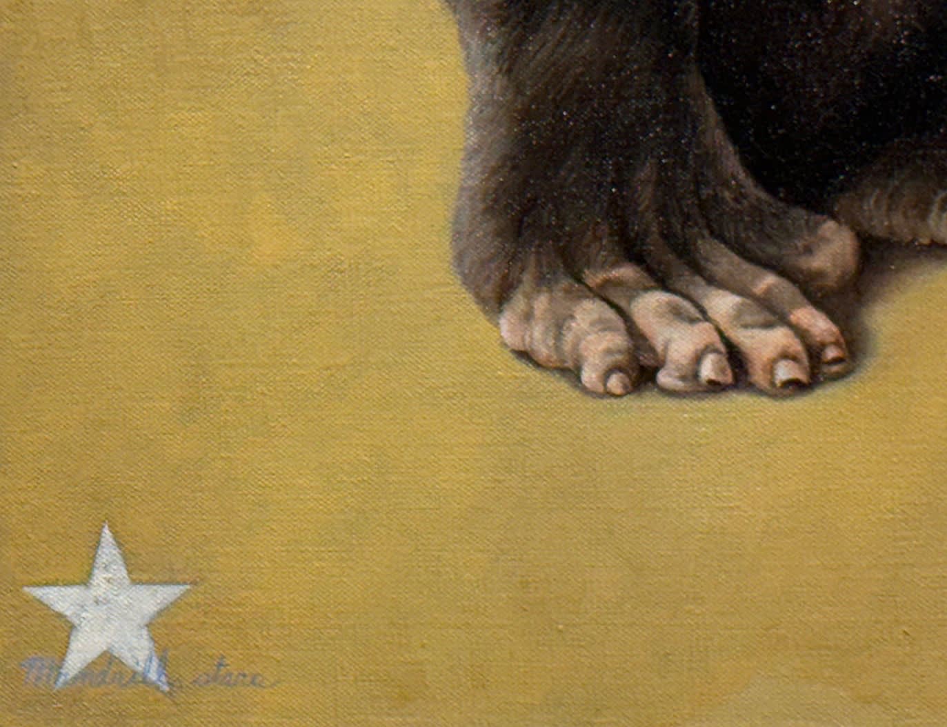 Painting of a mandrill