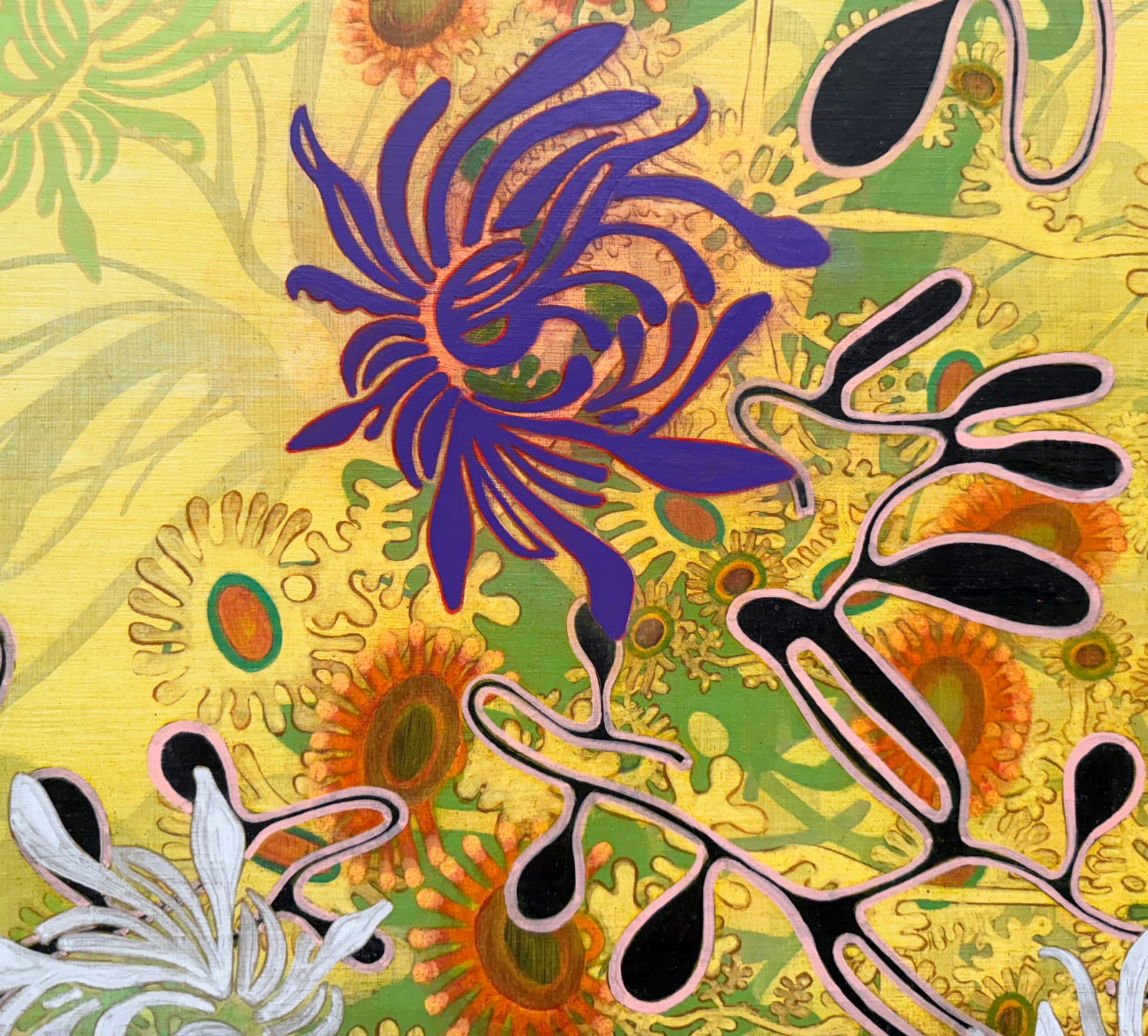 Abstract botanical painting