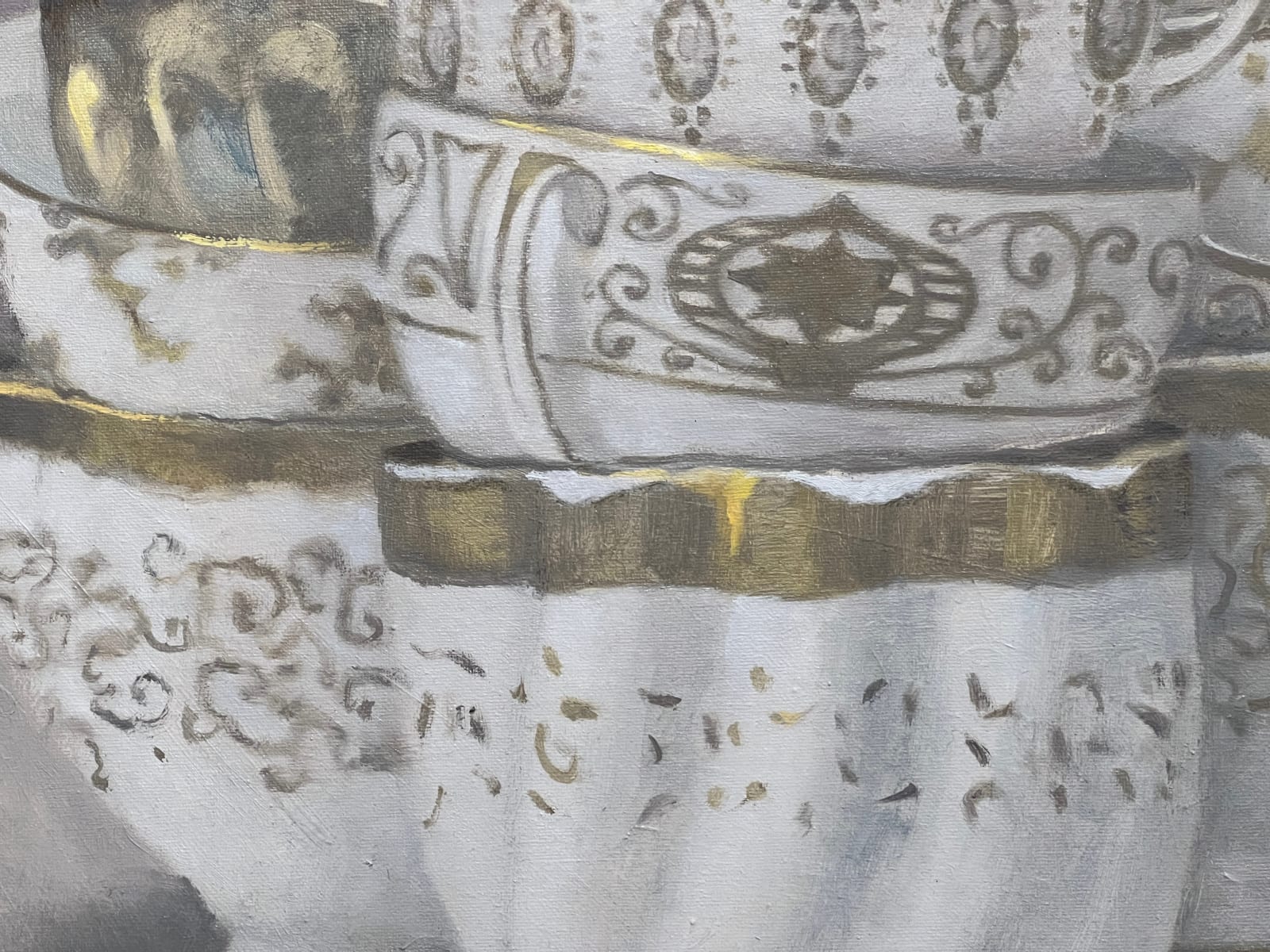 Central detail of cup stacks