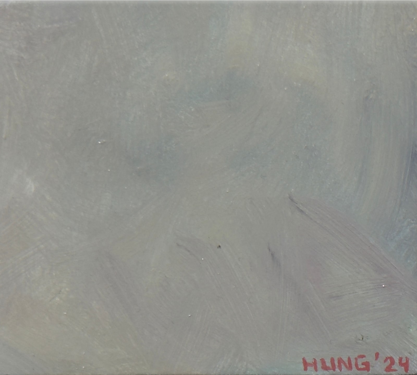 Painting of a red gummy bear