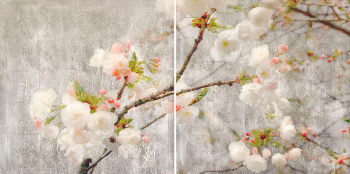 Susan Goldsmith, SPRING BLUSH (Diptych), 2019