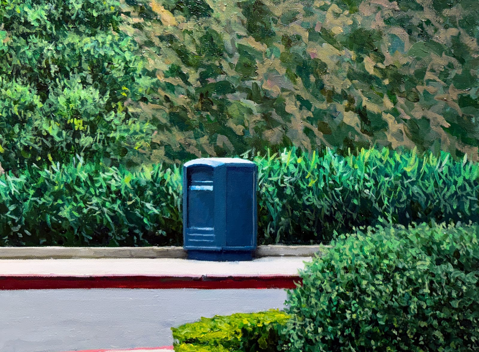 Painting of Hollywood sign in Los Angeles