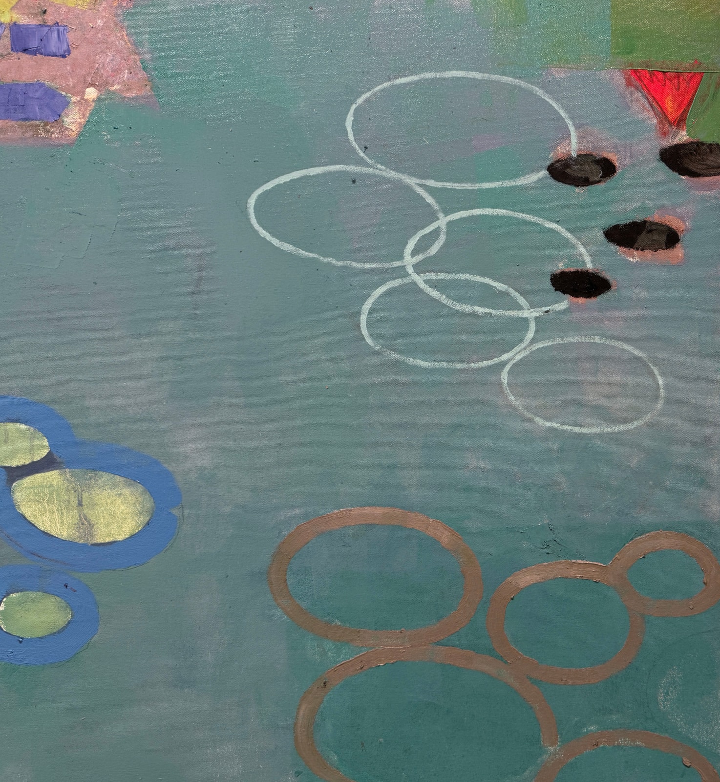 Abstracted Botanic garden pool