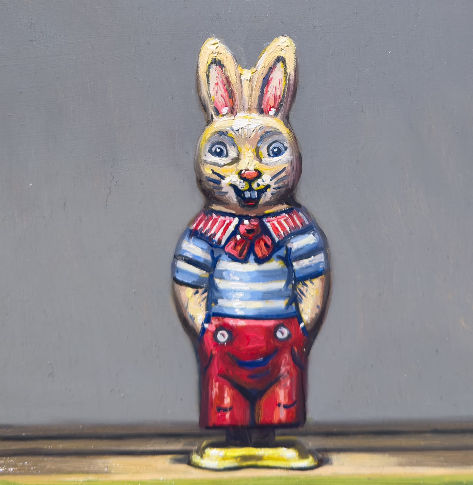 Painting of a toy rabbit