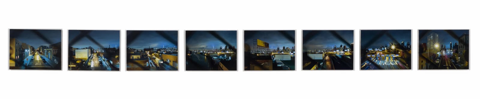 Oil painting on 8 panels