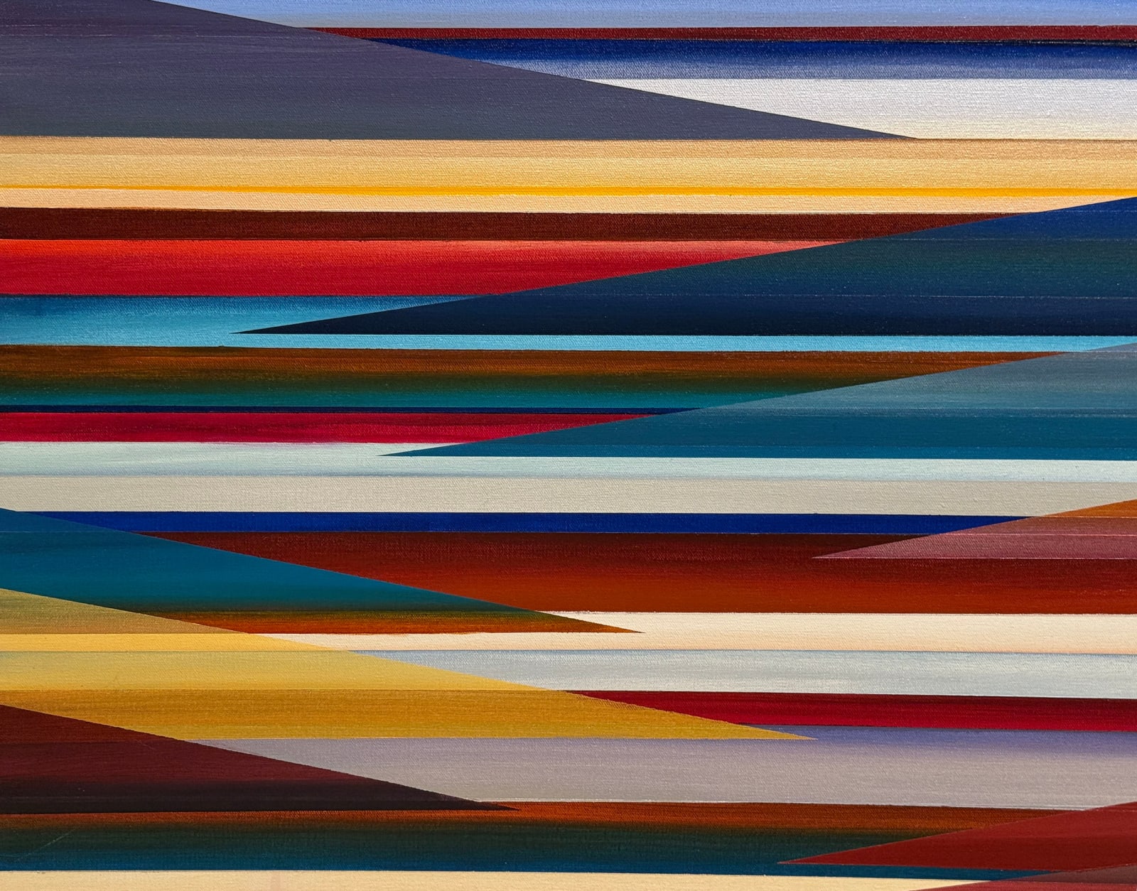 Abstract Painting of Columbia Gorge.