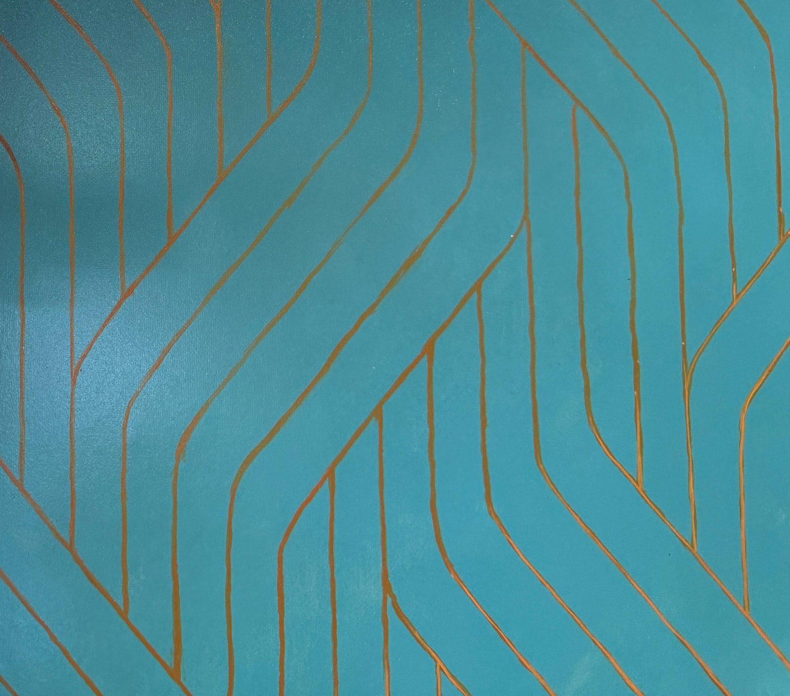 Still life painting of a bouquet of pink flowers