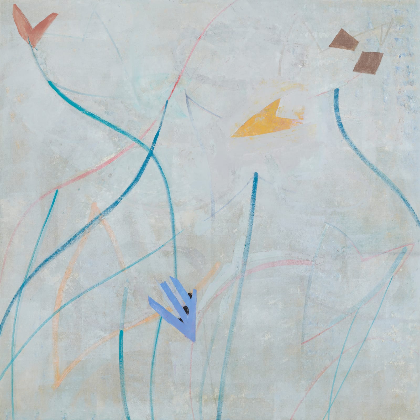 Abstracted painting of reeds