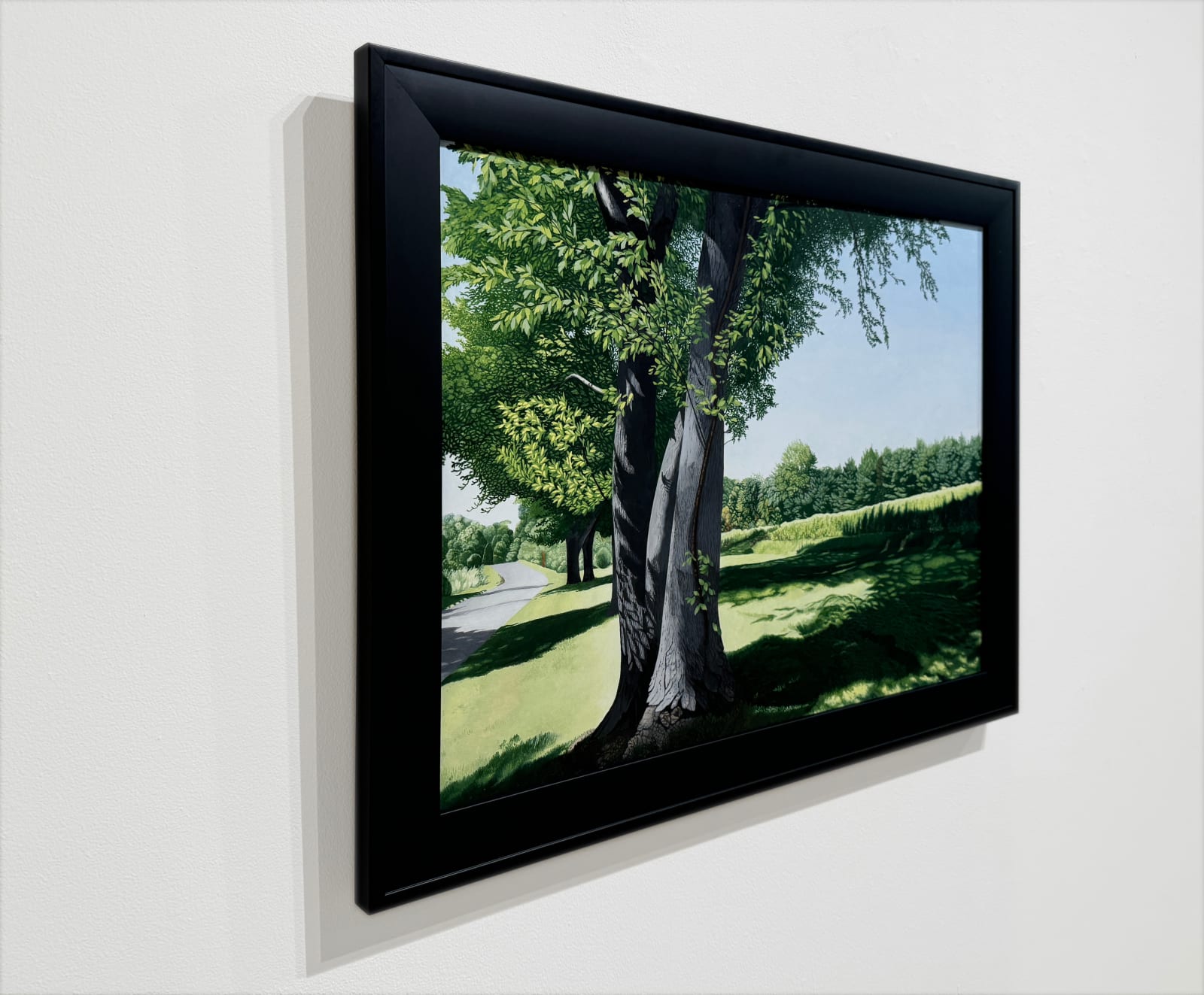 Painting of tree and field