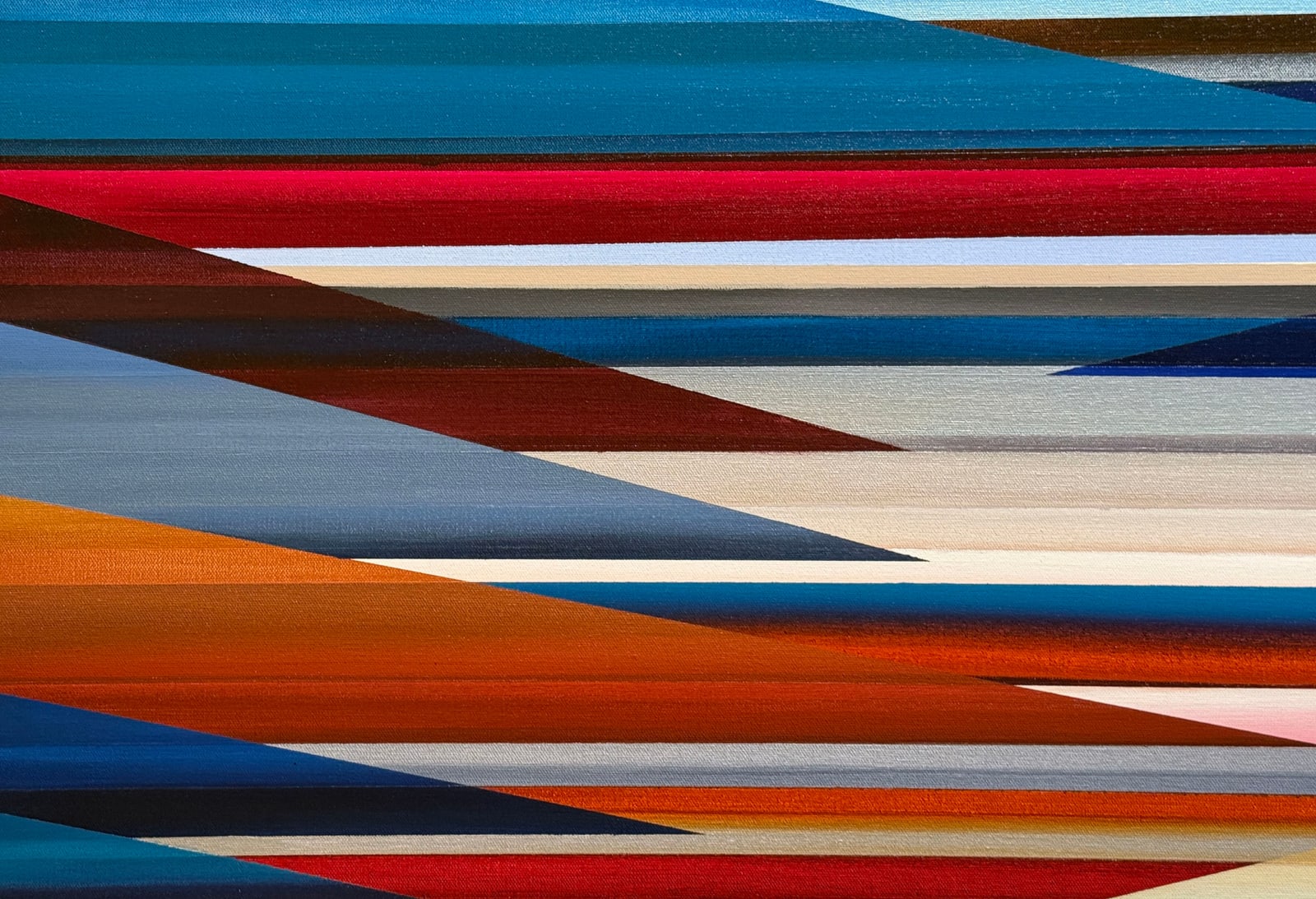 Abstract Painting of Columbia Gorge.