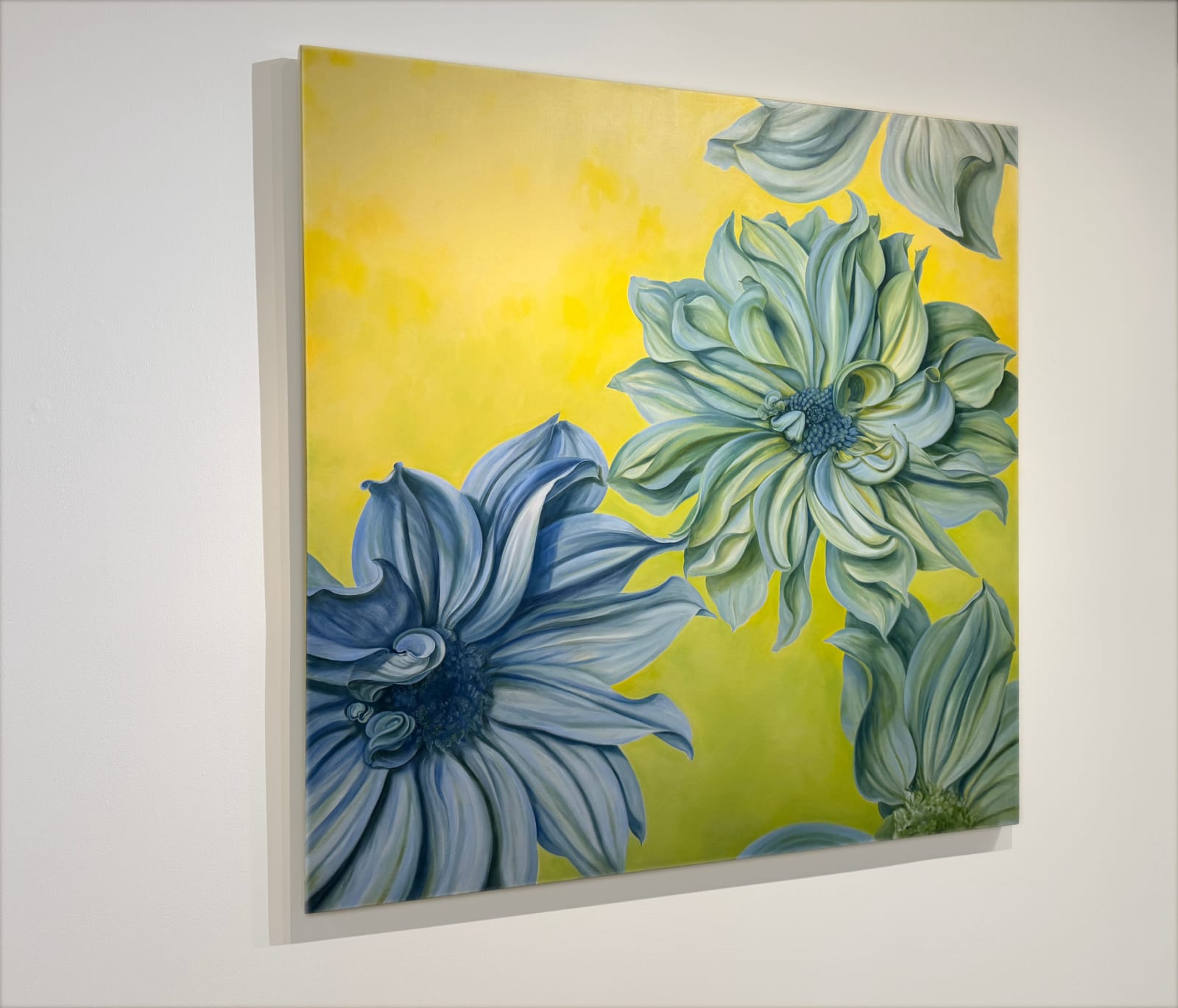 Painting of two big flowers