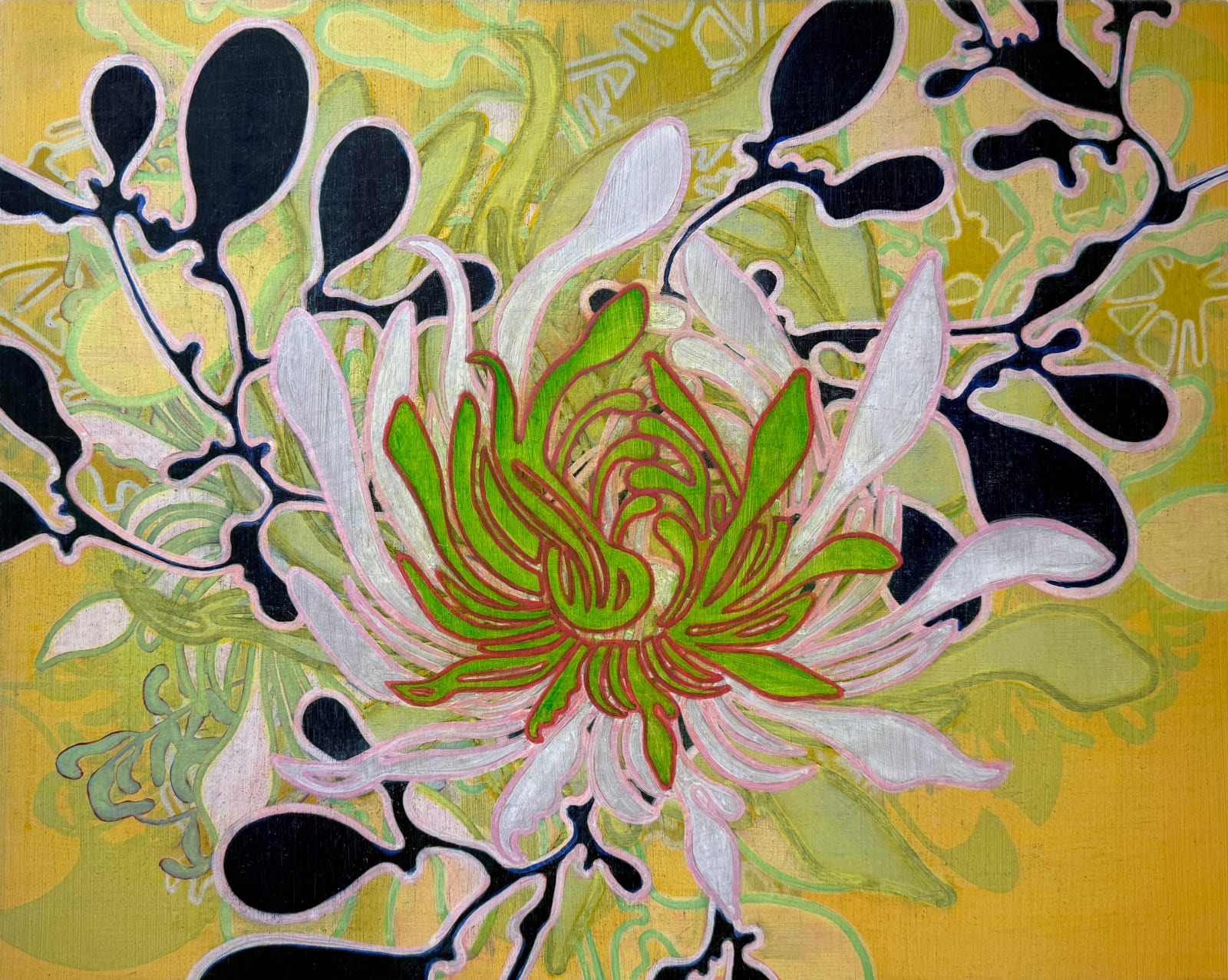 Abstracted flower painting