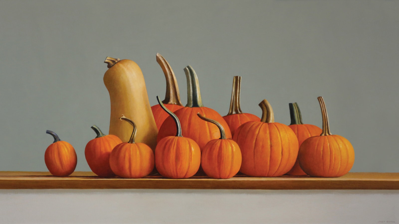 Janet Rickus, SQUASH AND PUMPKINS, 2016