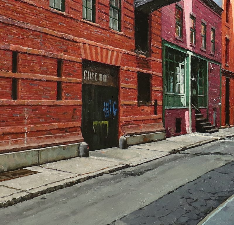 Street view of a Tribeca street corner