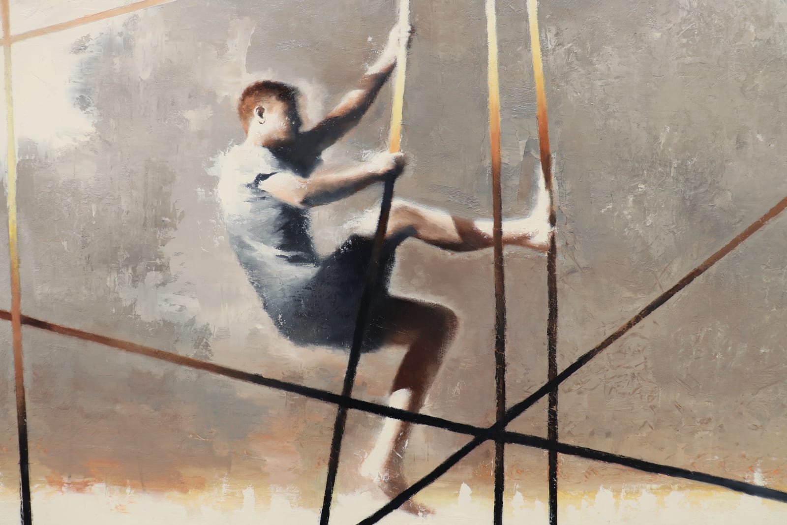 Oil painting on panel