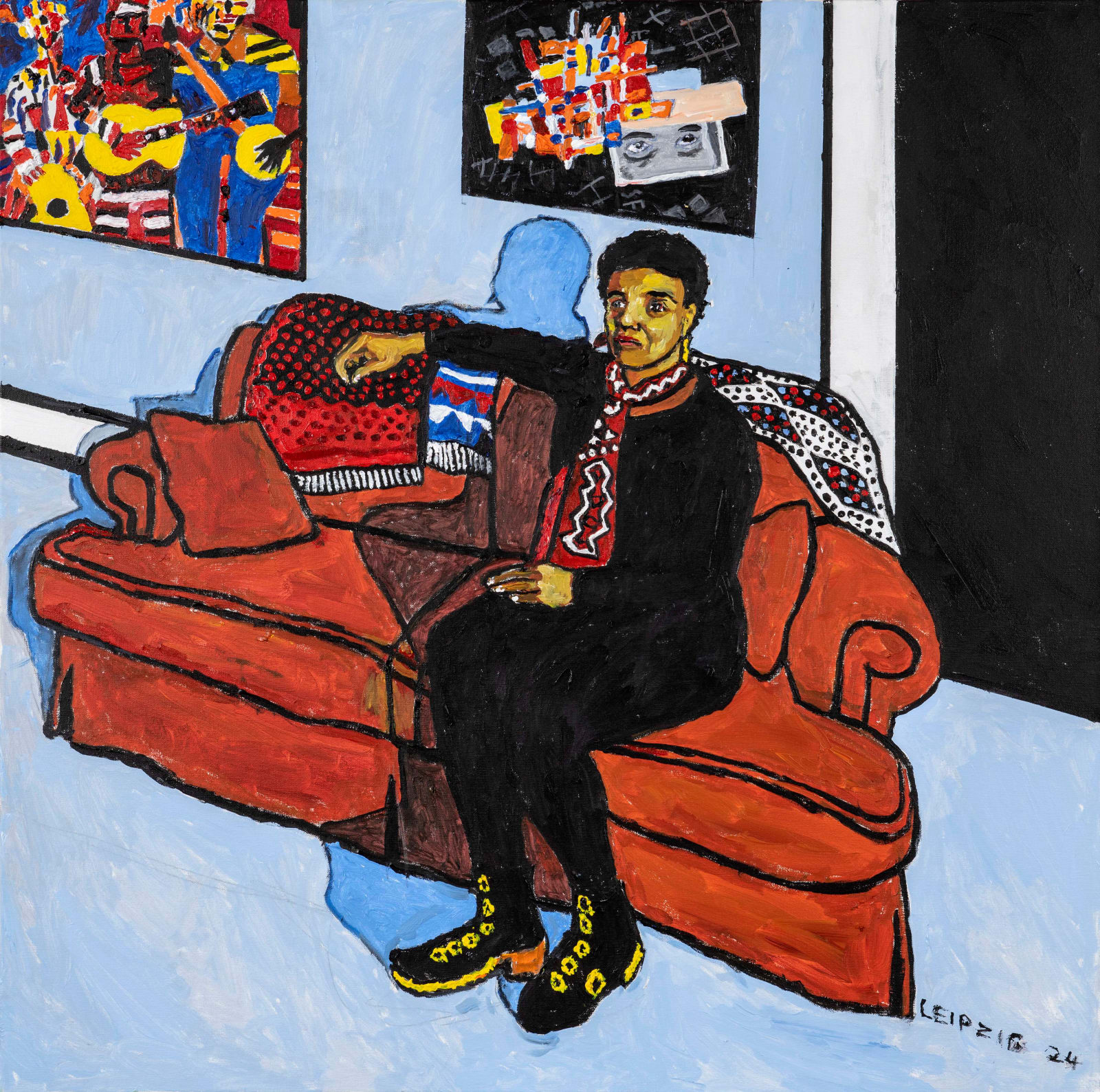 Mel Leipzig, PORTRAIT OF A COLLAGIST, 2024