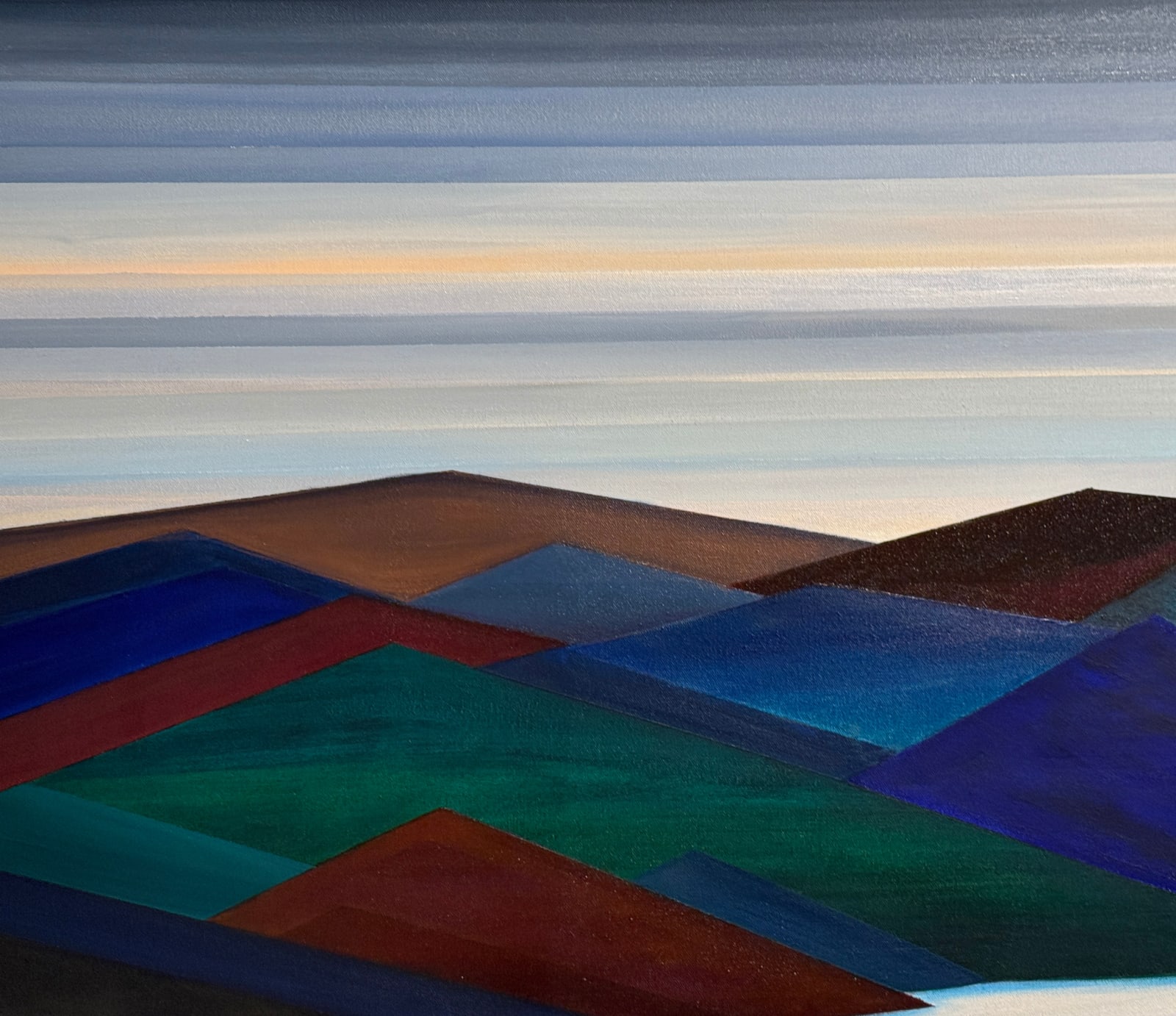 Abstracted landscape painting