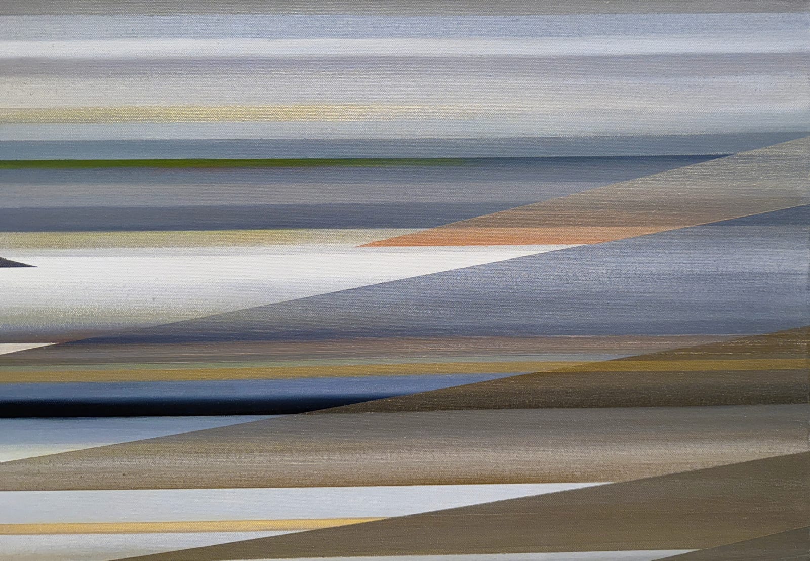 Geometric landscape painting