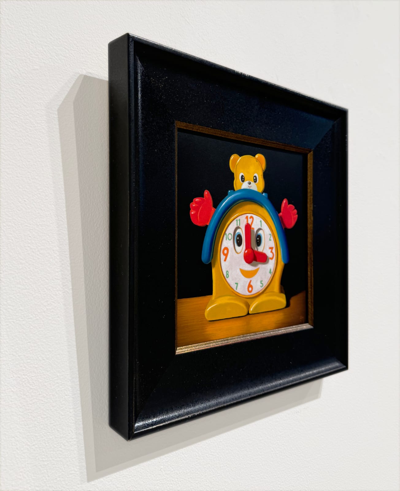 Painting of a toy clock