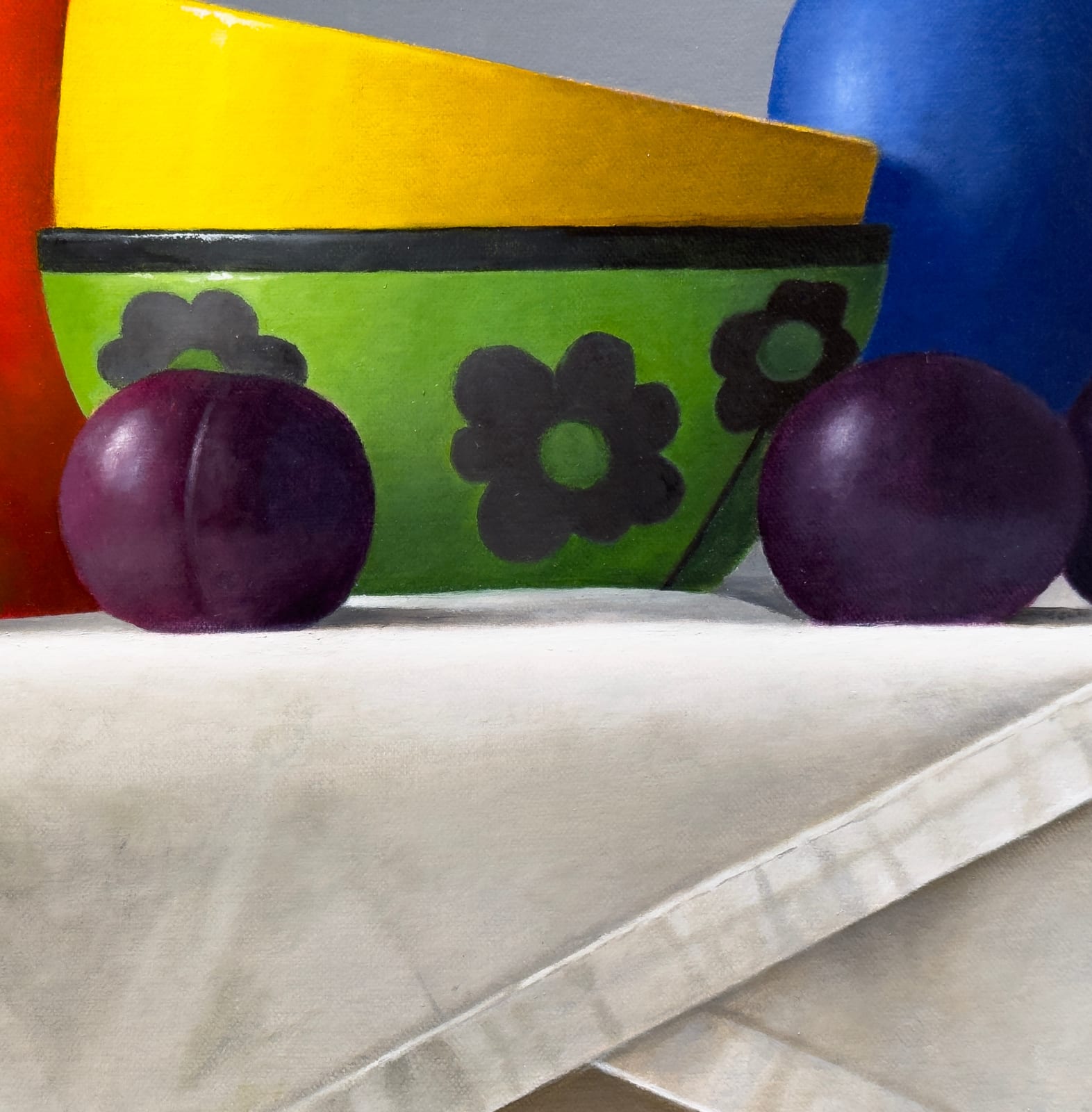 Painting of a rainbow still life