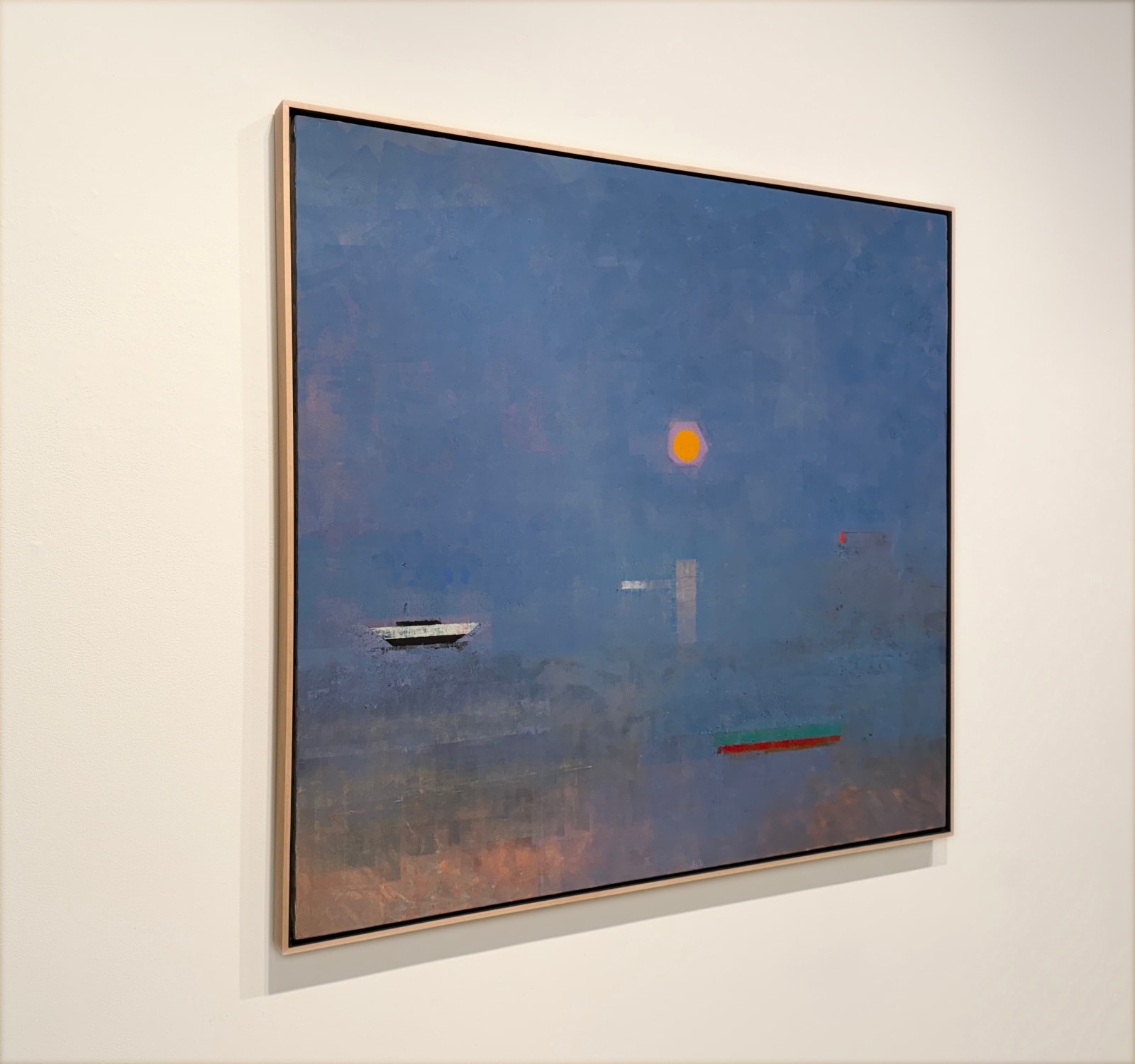 Painting of abstracted seascape