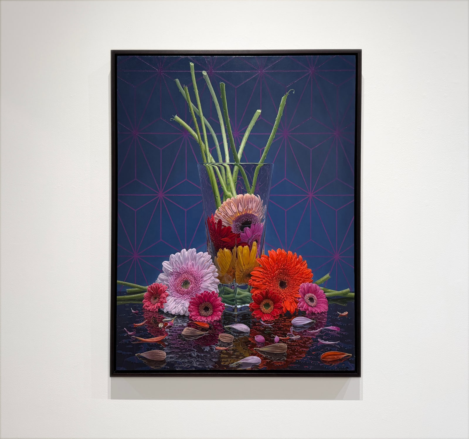 Still life painting of flowers
