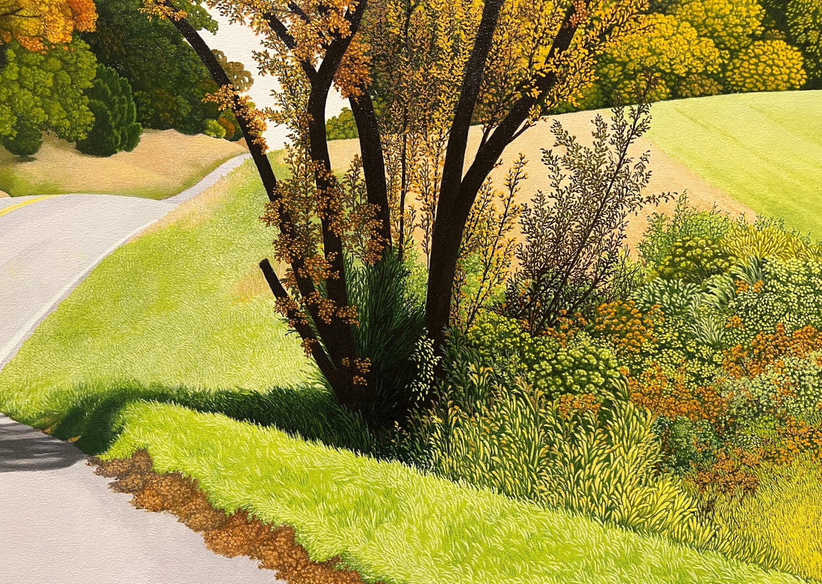 Landscape oil painting on canvas