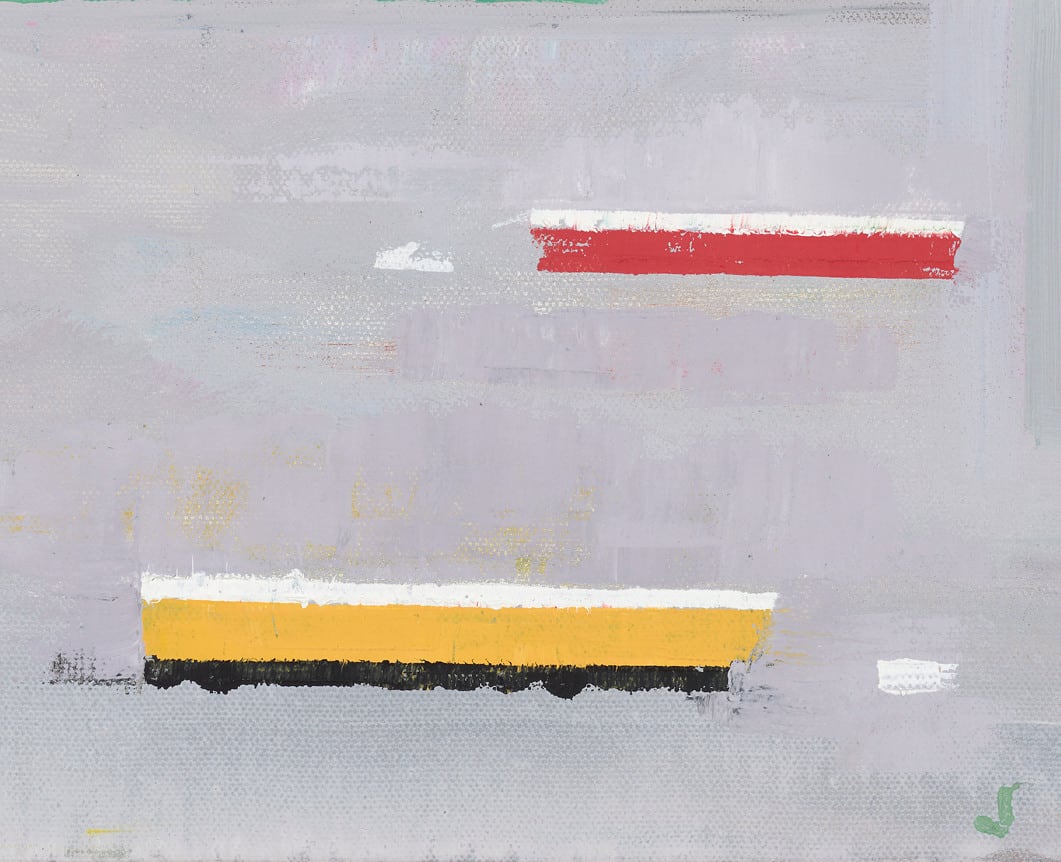 Abstracted painting of a sunset