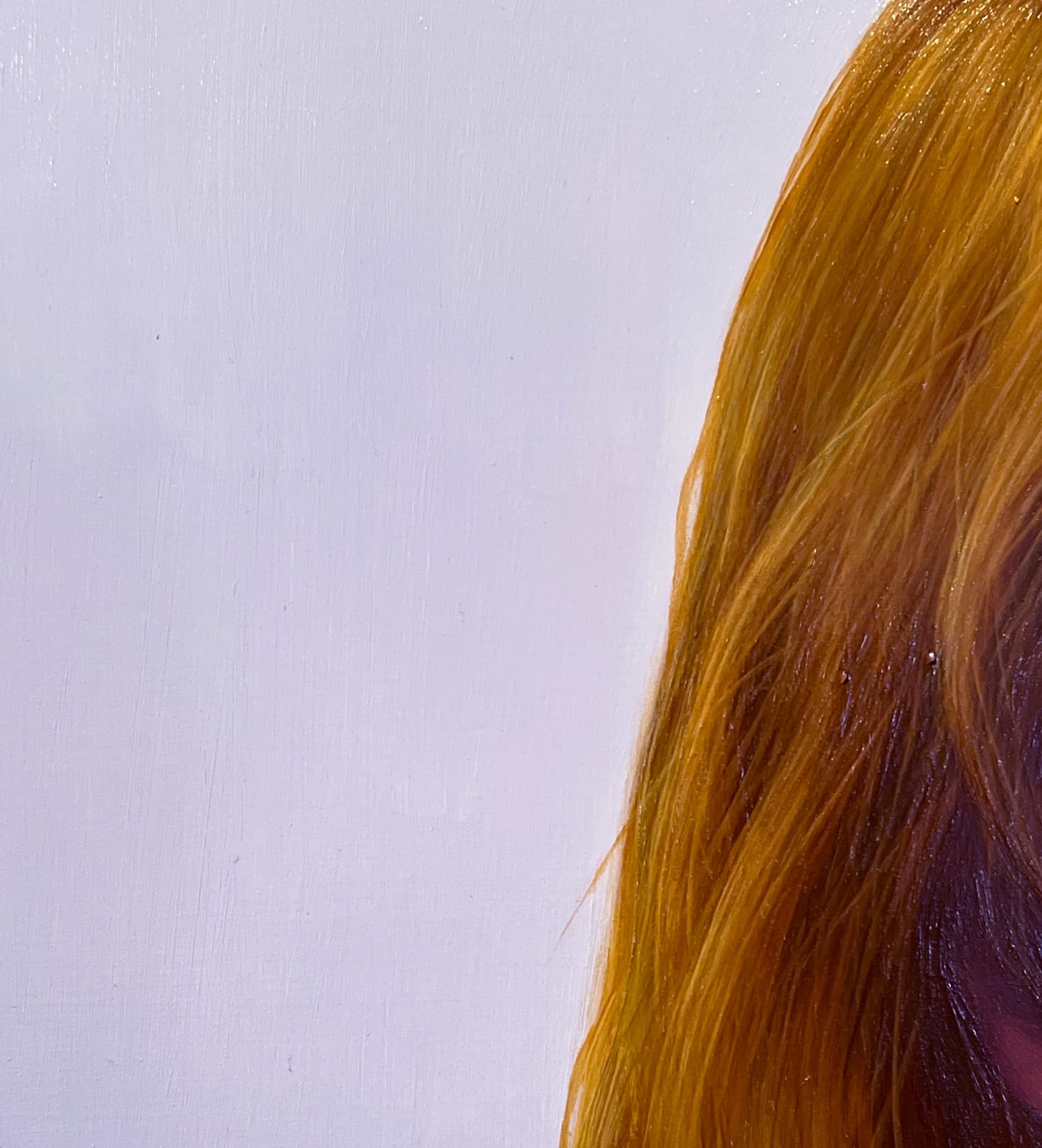 Detail of Oil painting on wood