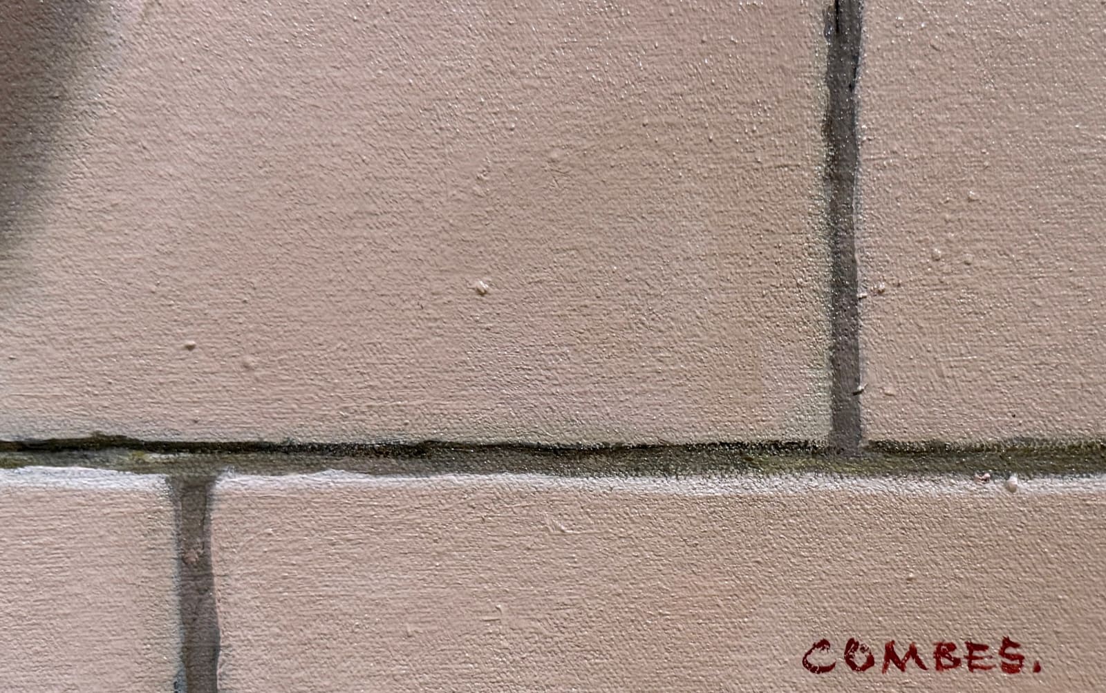 Painting of the artist reflected in a hand dryer