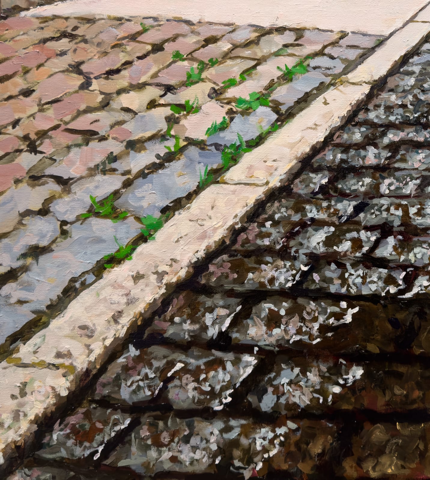 Painting of a New York City street