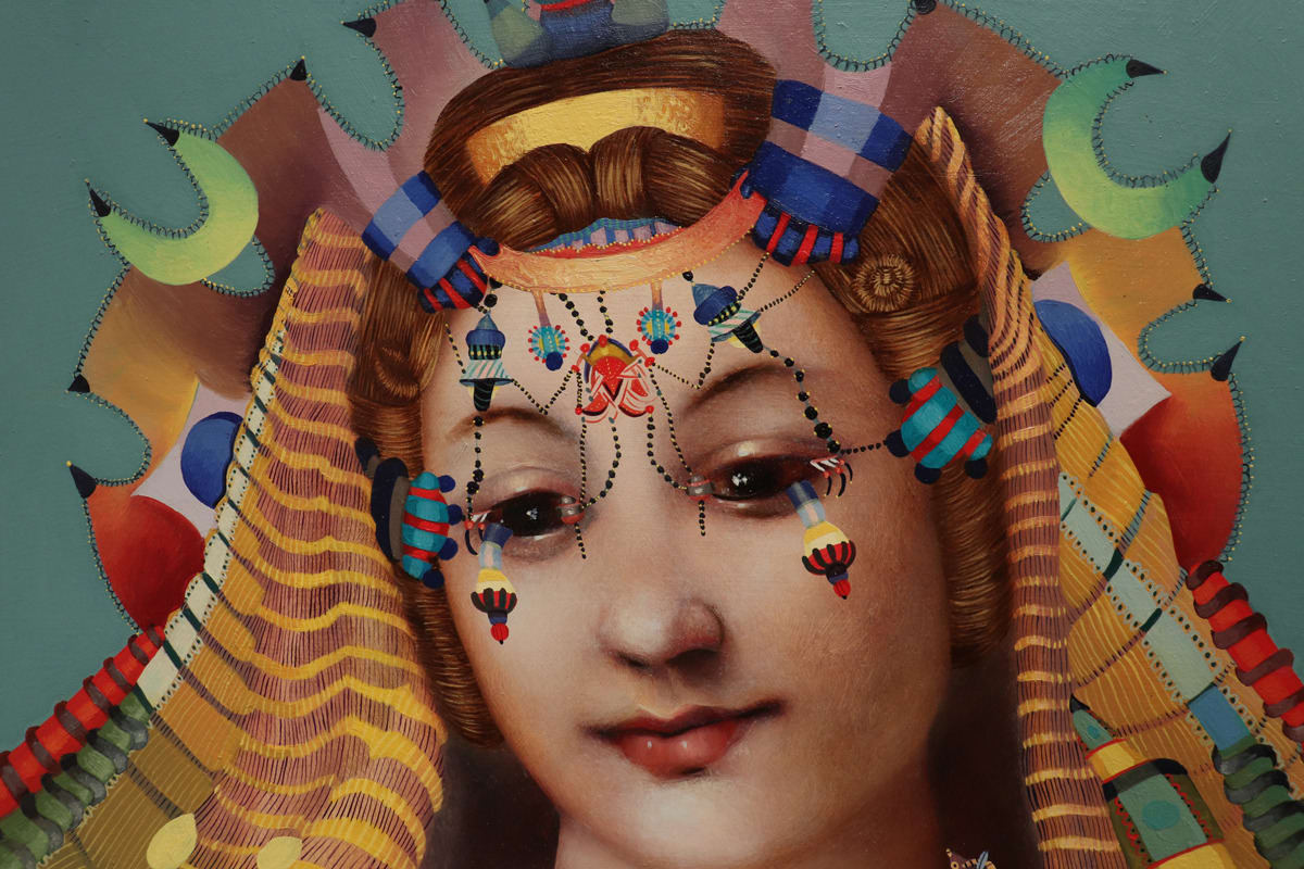Oil painting on panel