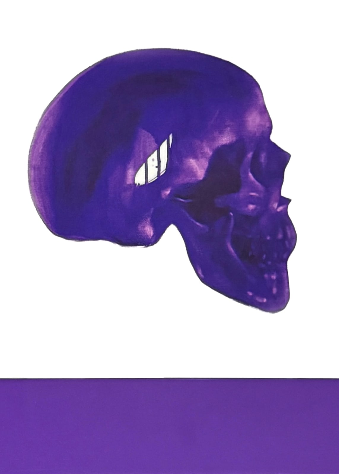Alun Rhys Jones, Aluminium Skull Prints: Purple, 2013