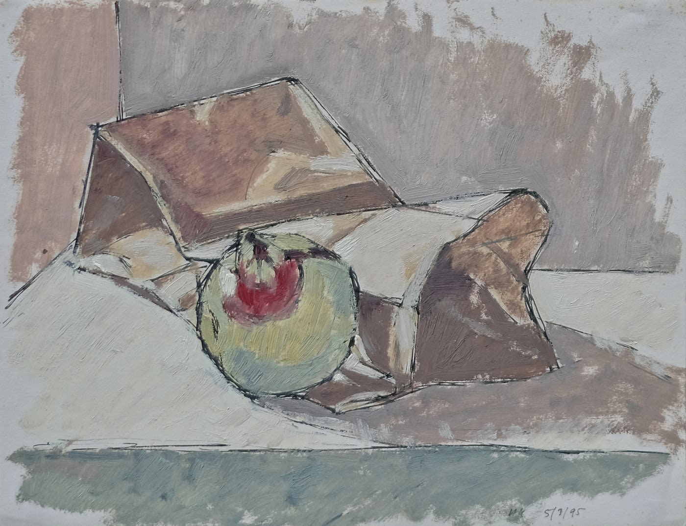 Hendrik Kolenberg, Pomegranate and paper bag , 1995