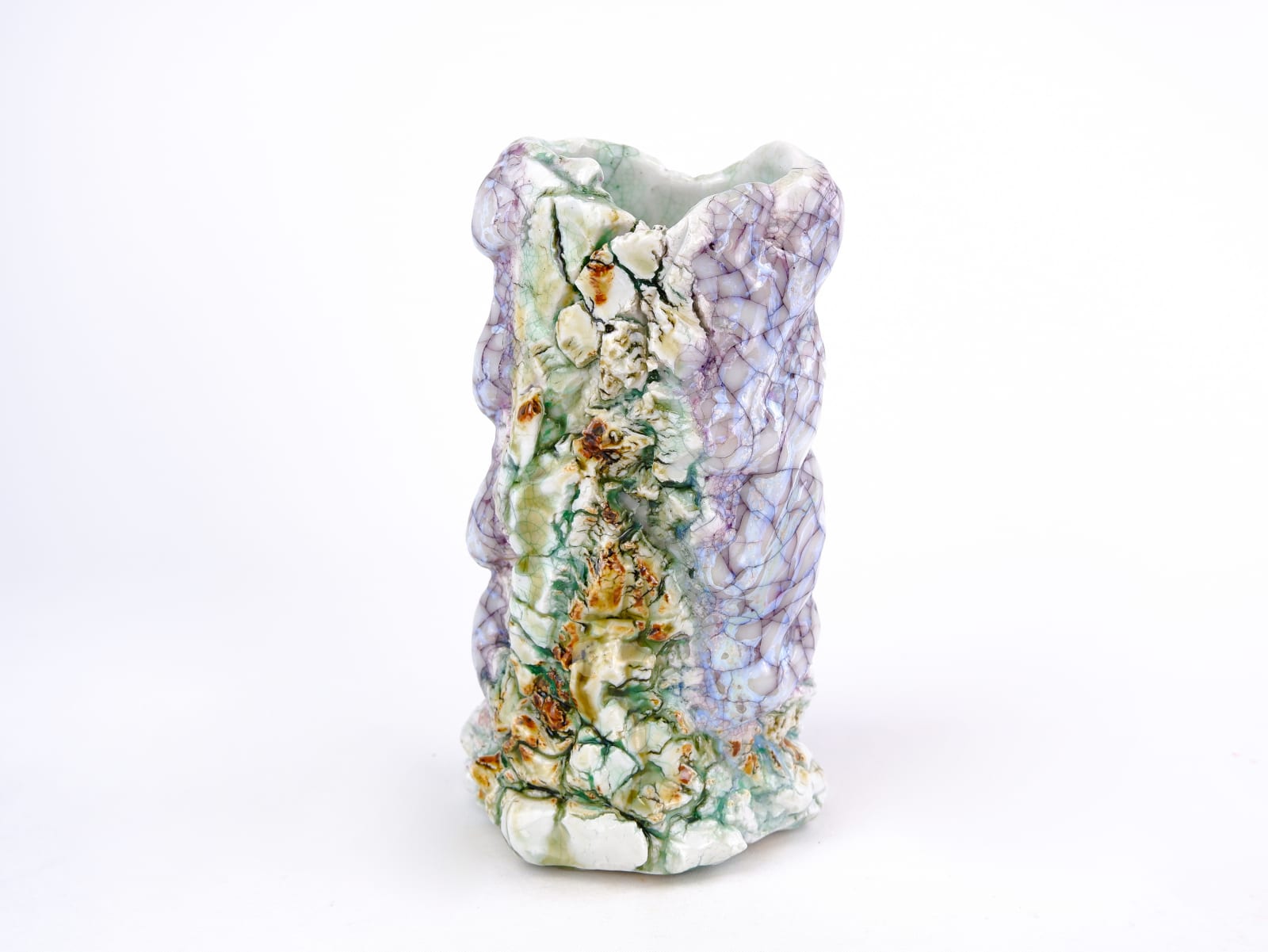 Koudai Ujiie, White Glaze Lacquer Flower Vase, 2023