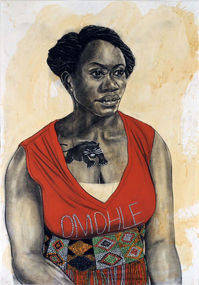 Robert Pruitt, Woman Holding Garant, 2015