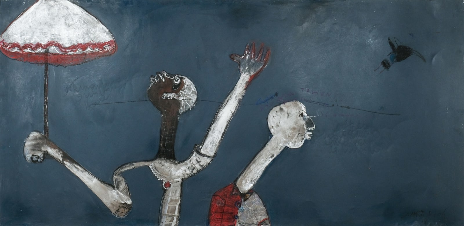 Joel Mpah Dooh, Man With An Umbrella, 2020