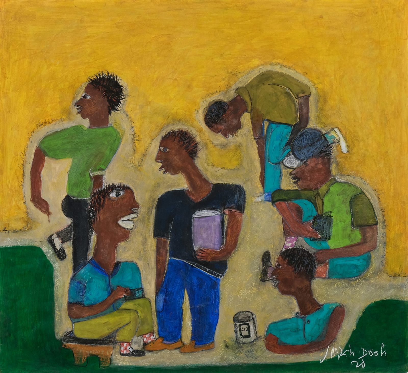 Joel Mpah Dooh, Our Last Garden Party, 2020