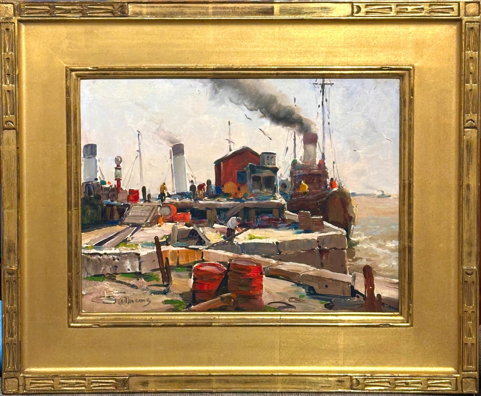 Anthony Thieme (1888-1954), At the Pier