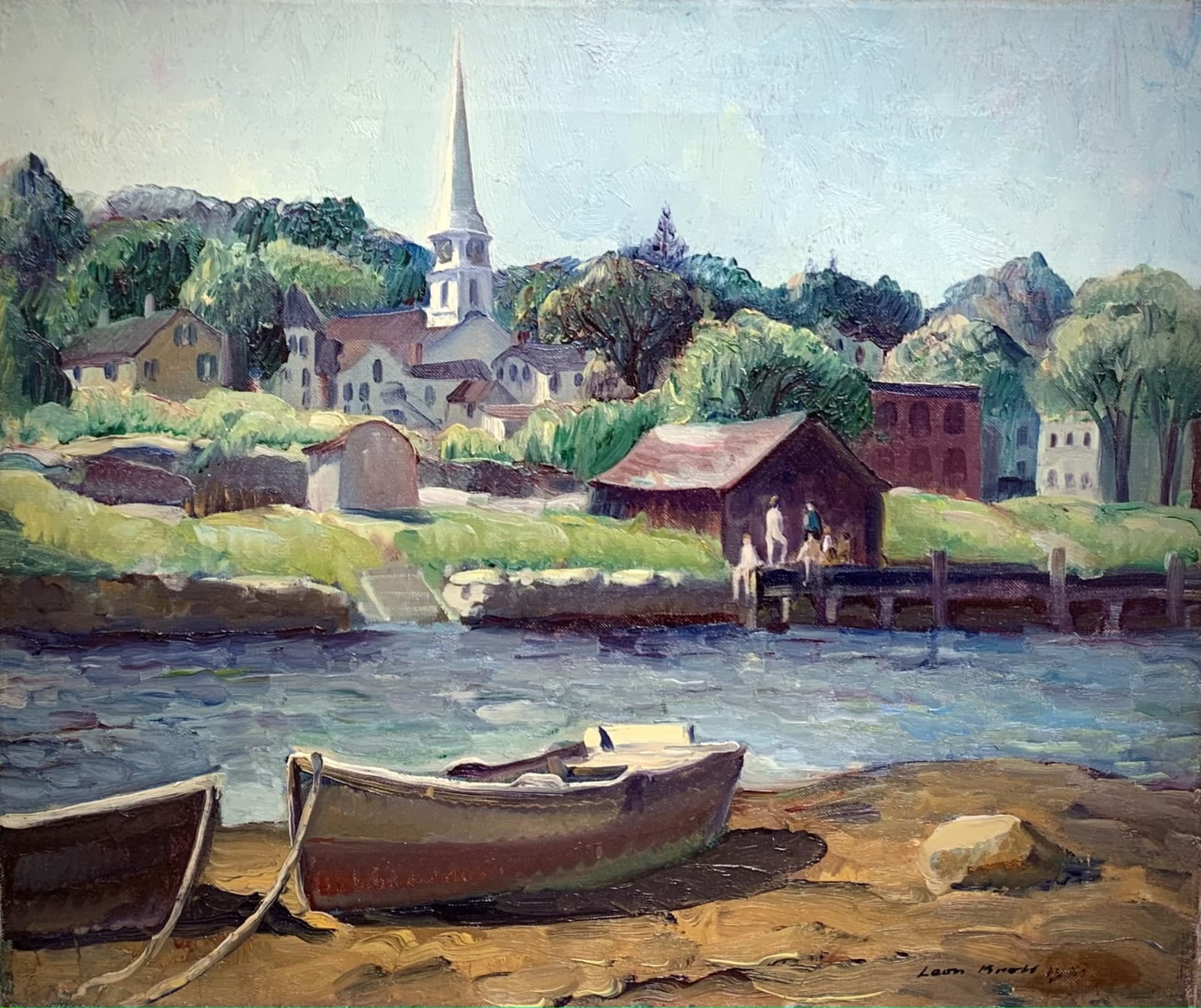 Leon Kroll (1884-1974), "Along the Mystic River"
