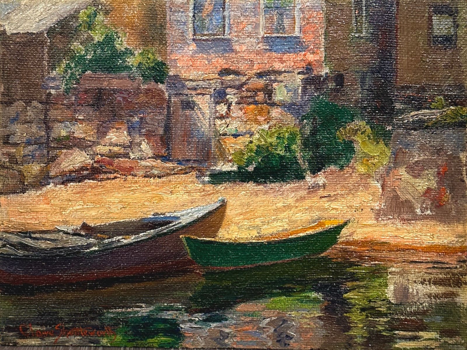 Claire Shuttleworth (1867–1930), Harbor Scene, Rockport