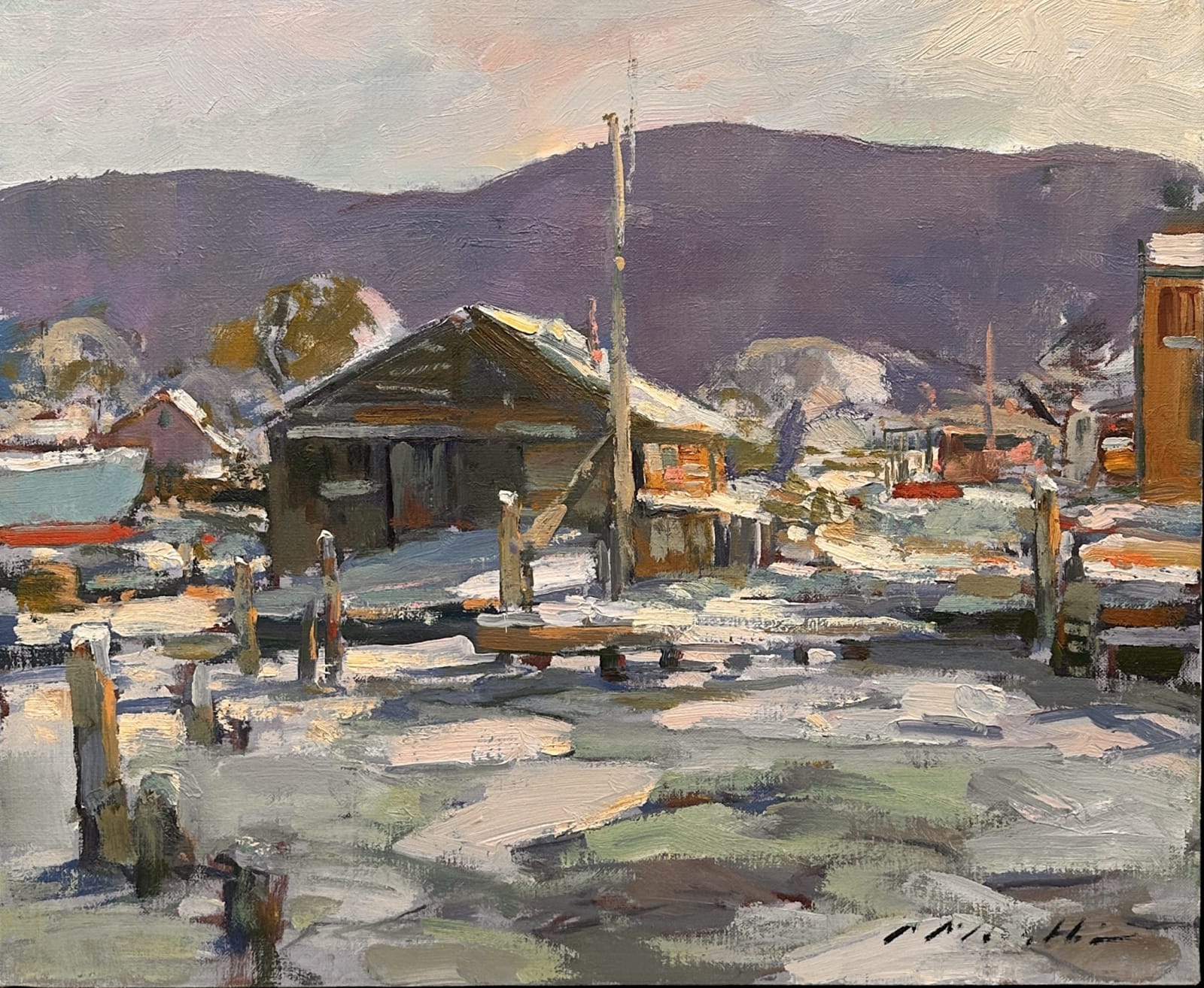 Charles Movalli (1945-2016), Covered in Snow