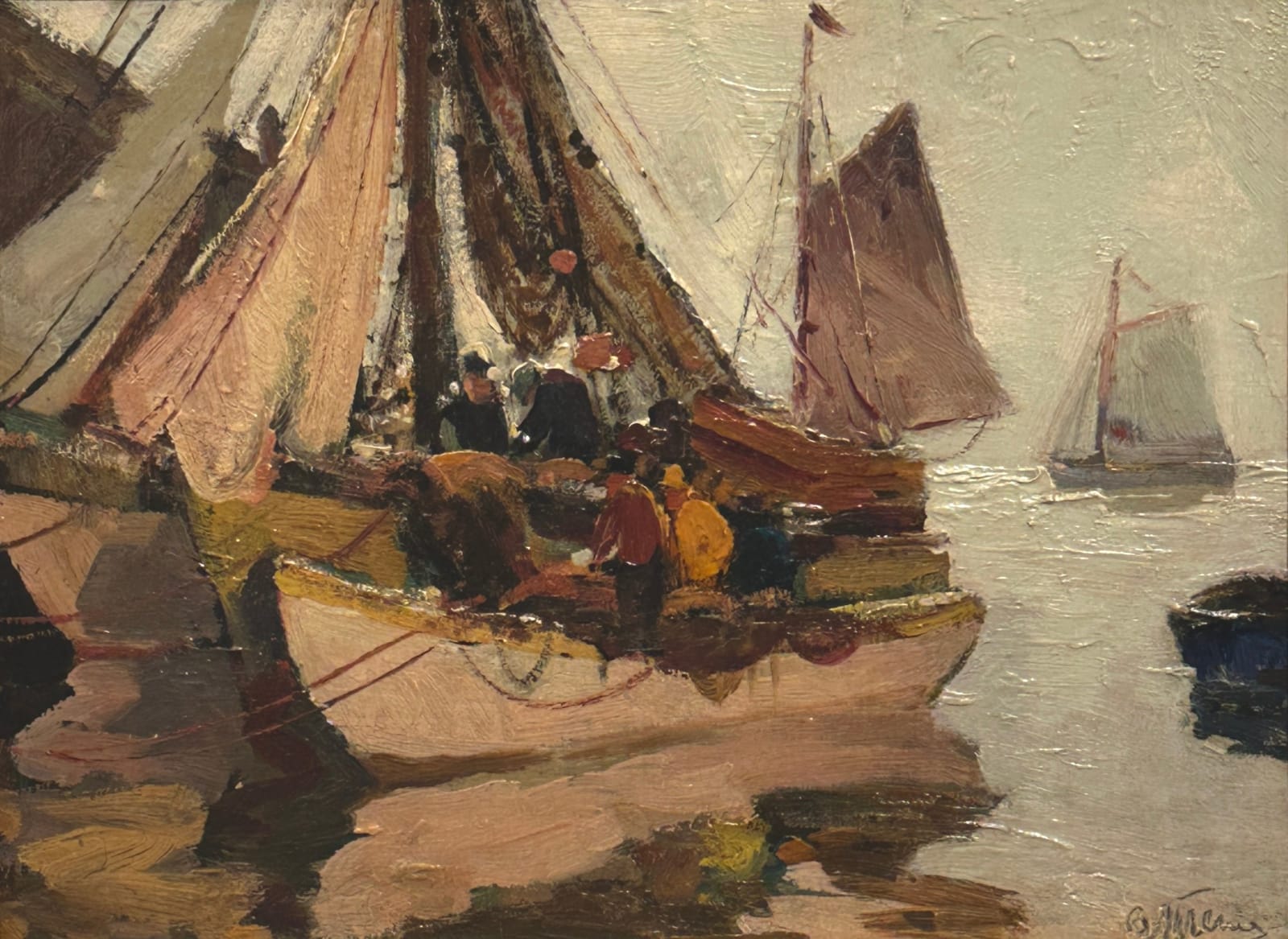 Anthony Thieme (1888-1954), Preparing to Sail