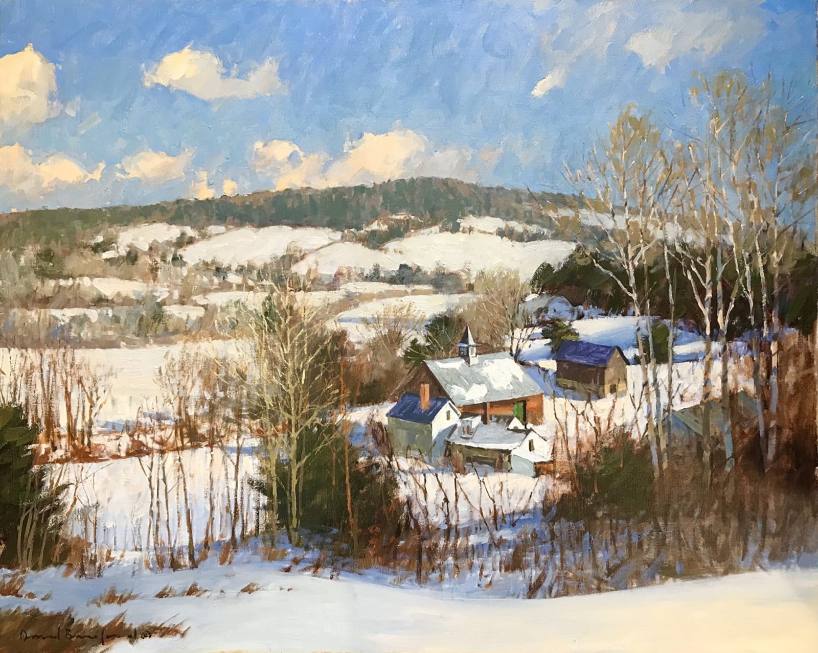 David Bareford (b. 1947), New England Farm Landscape