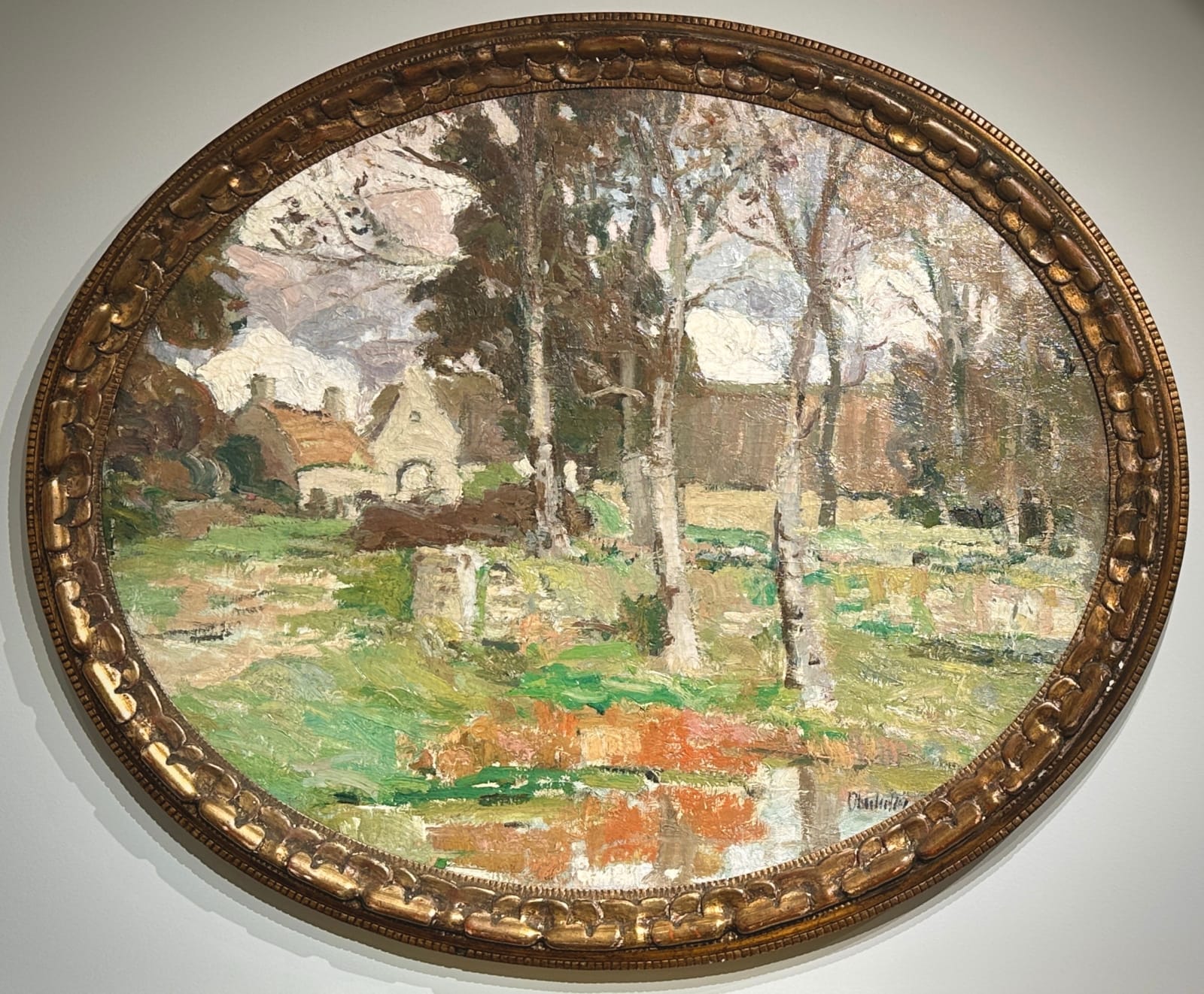 George Oberteuffer (1878-1940), Gommerville, House in the Woods (oval)