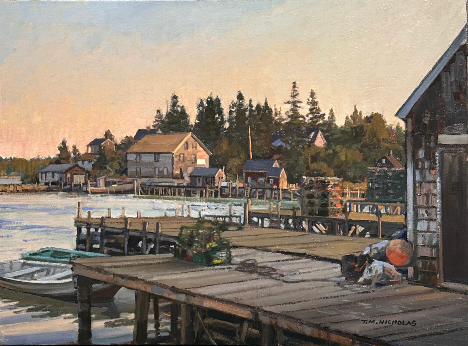 T.M. Nicholas (b. 1963), Morning on the Docks