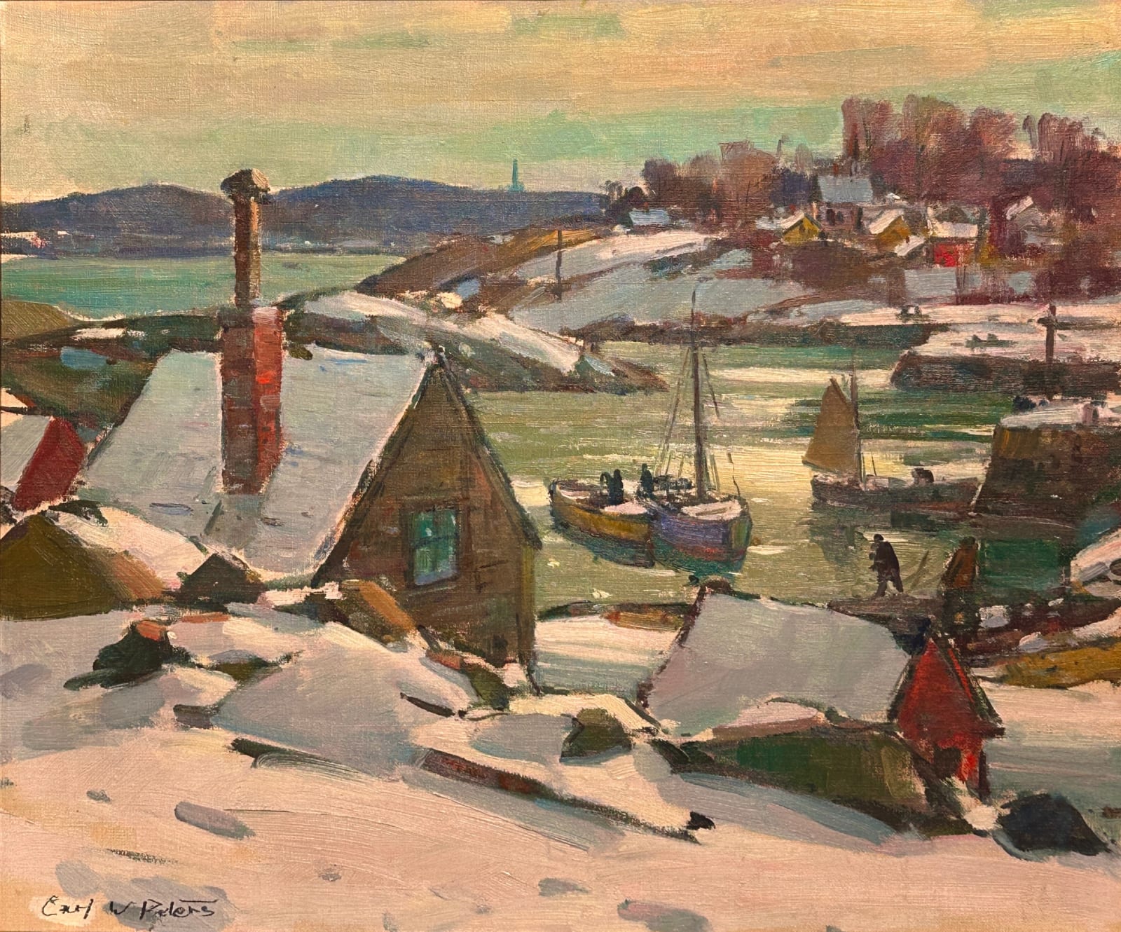 Carl W. Peters (1897-1980), Pigeon Cove in Winter