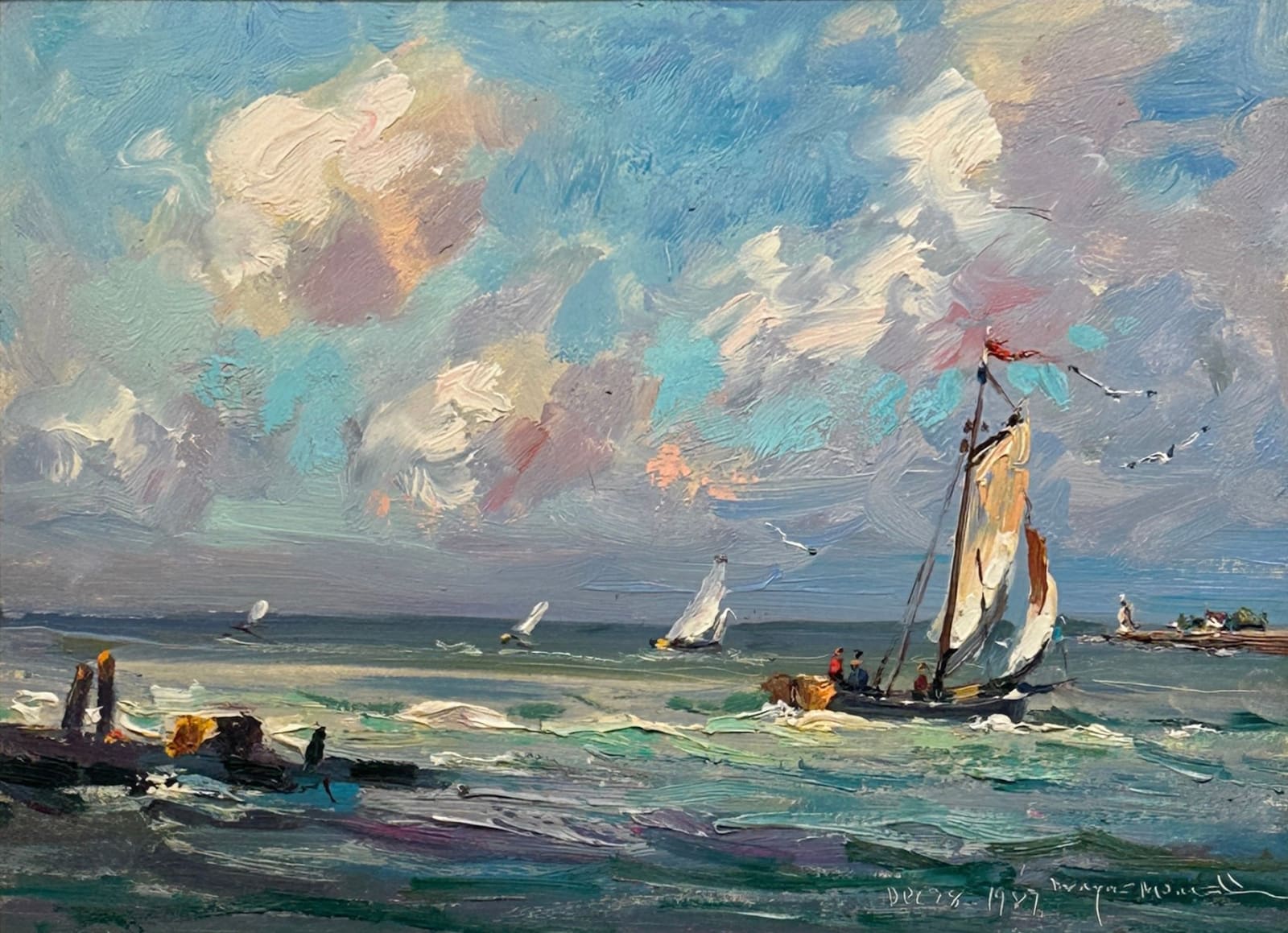 Wayne Morrell (1923-2013), Off Great Yarmouth, Suffolk England