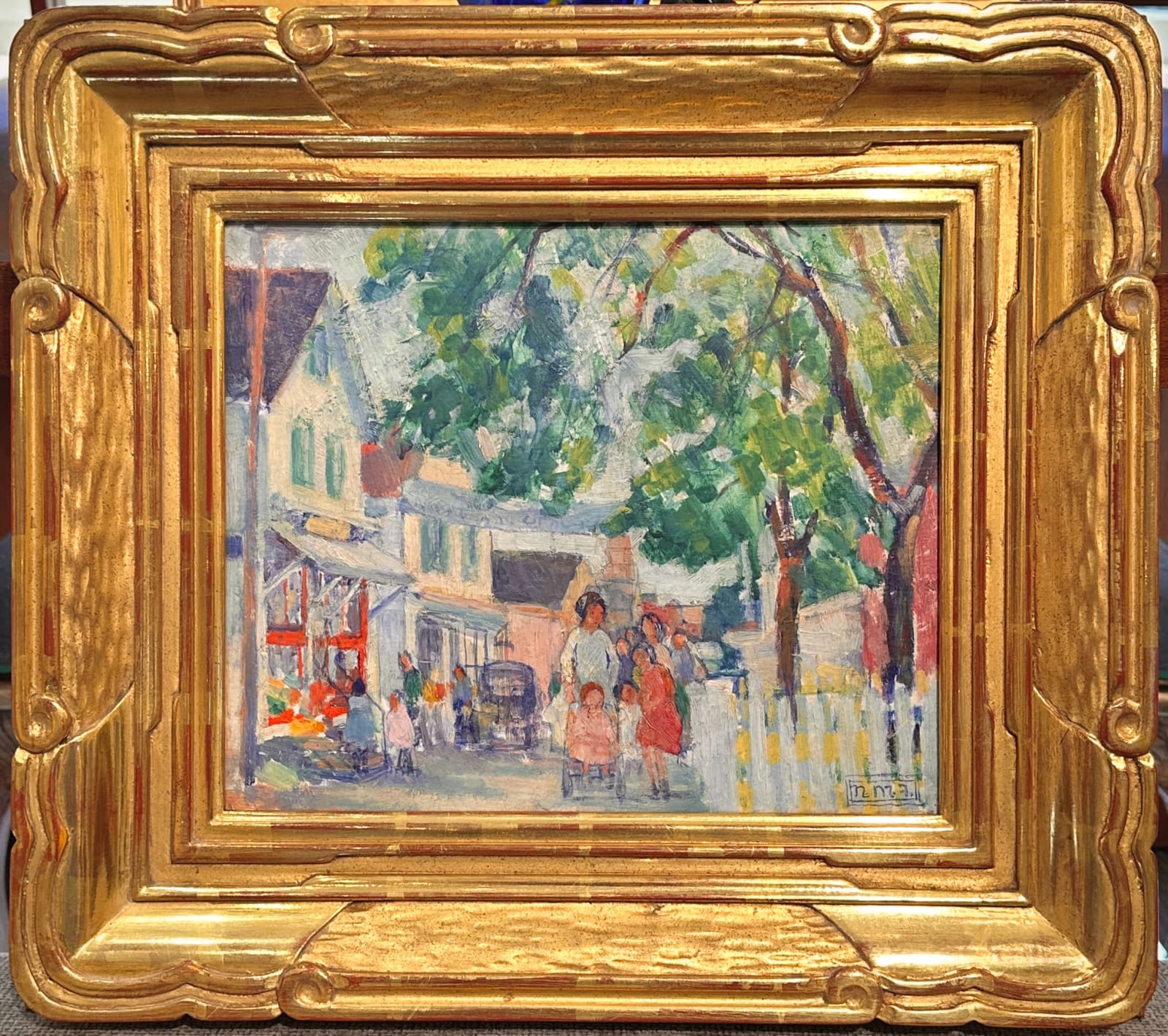 Nancy Ferguson (1872-1967), Summer Market Street Scene