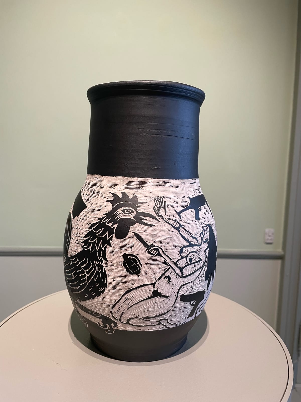 Niels Pugholm, Black Pot, Struggle #3, 2024